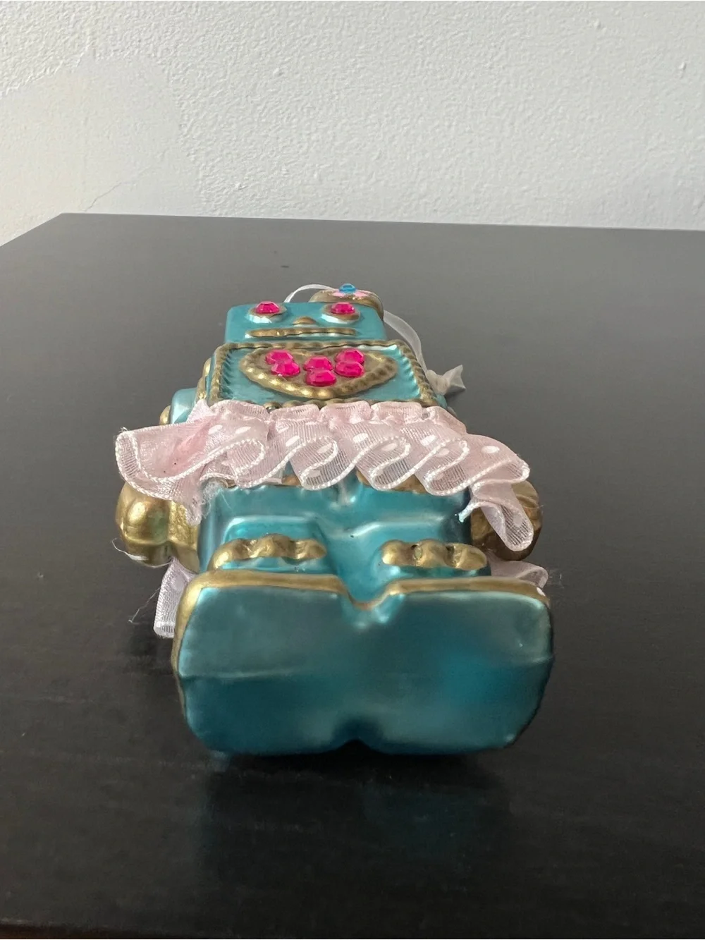 Betsey Johnson Blue Ornament Robot